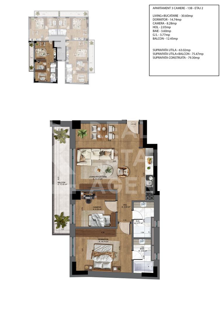 Vânzare, apartament, 3 camere, București - Poză 9