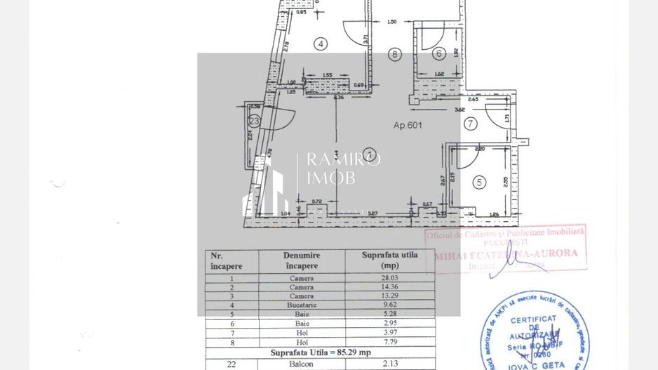 Apartament 3 camere, decomandat Baneasa - Poză 15