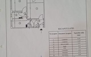 Apartament 2 camere renovat | 50 m Metrou Romancierilor | Etaj 3/10 - Schiță 11