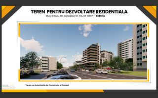 Teren pentru Dezvoltare Rezidentiala cu Autorizatie Emisa | Str. Carpatilor - Poză 2