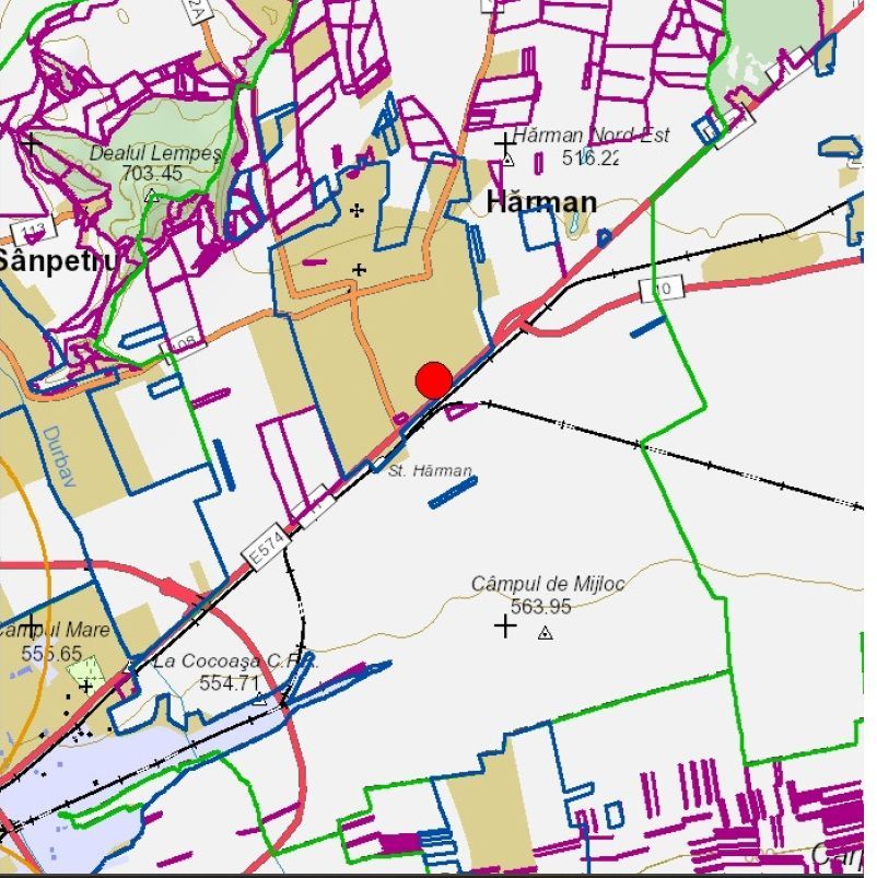 Teren intravilan de vanzare - Harman - 1000 mp - Poză 5
