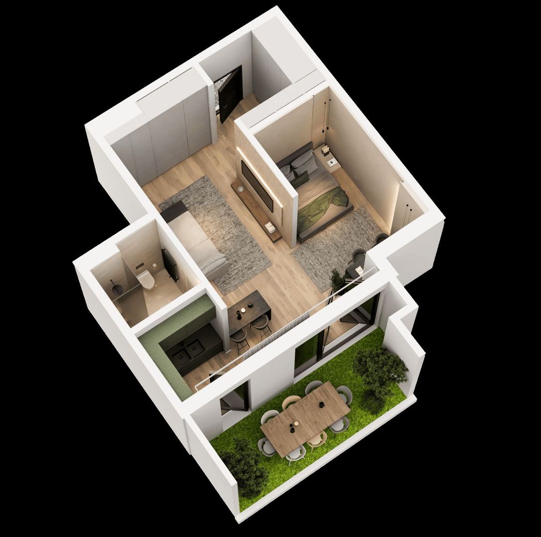 STUDIO DUBLU | CU GRADINA | LANGA PARCUL TEI - Poză 9