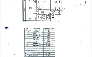 2 camere | Decomandat | 58 mp | Metrou 1 Decembrie 1918 | Boxă la subs - Schiță 15