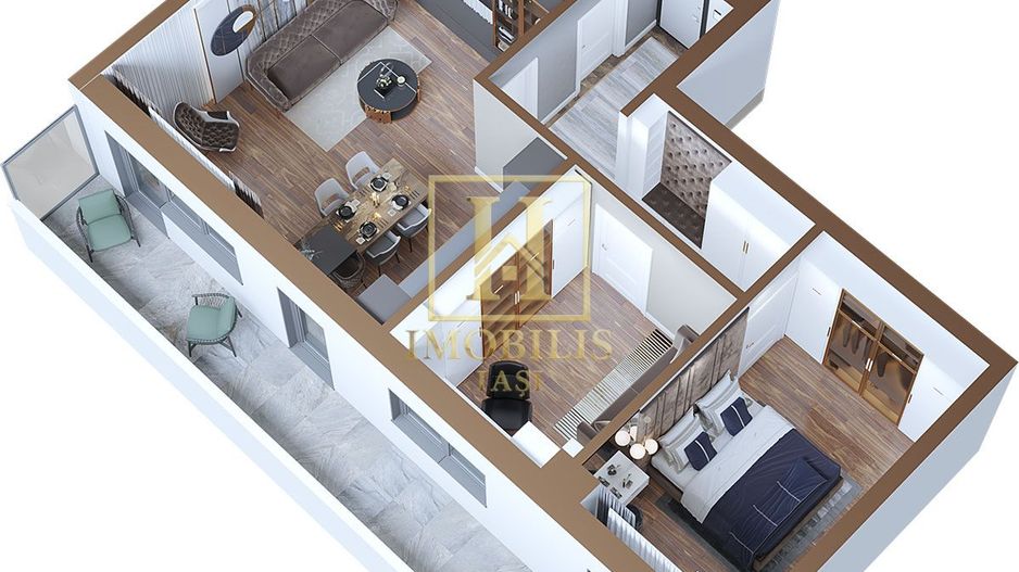 Apartament 3 camere 88 mp Copou 148600 euro - Poză 11