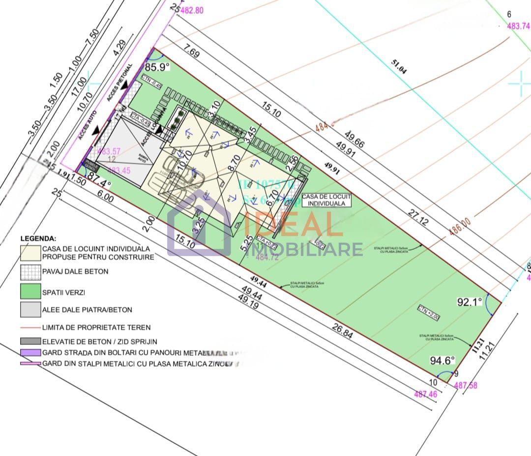 Casa Individuala cu 4 camere si 700 mp teren, in Tocile - Schiță 11