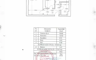 2 Camere-54MP-Decomandat | Bloc 2019 | Etaj 6/10 | Metrou Grozavesti - Schiță 12