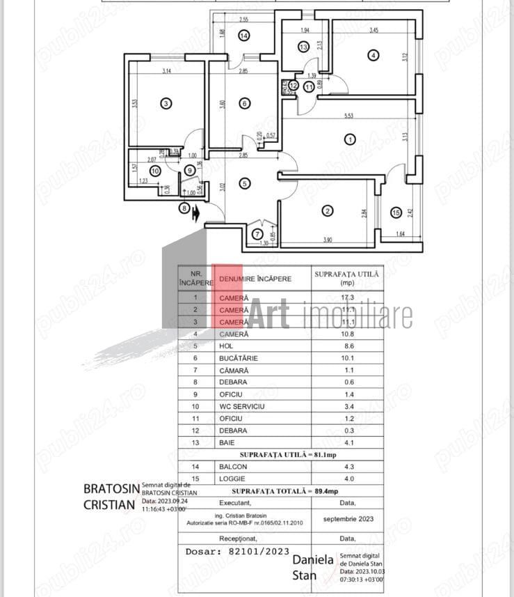 Vânzare apartament 4 camere decomandat Olteniței - Sudului - Poză 4