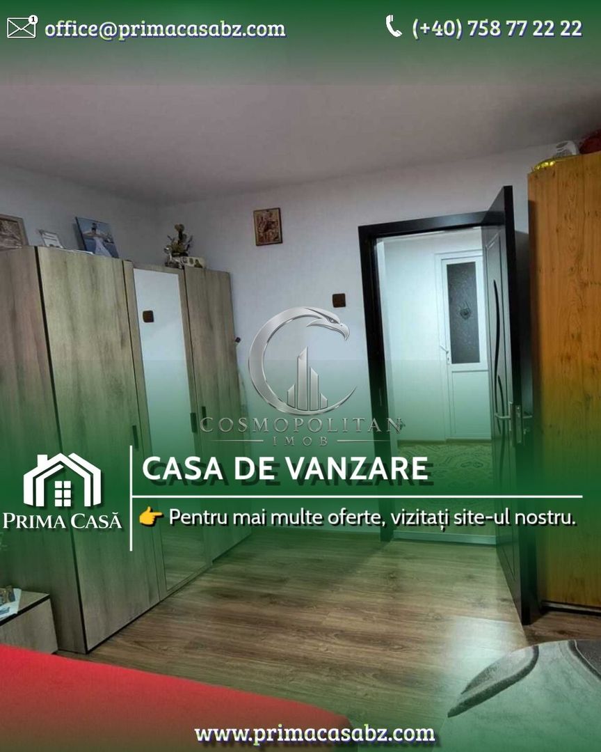 Casa de vânzare în Ograzile ~ 921mp teren ~ (13km de Buzau) ~ Pret: 42.000€ neg. - Poză 1