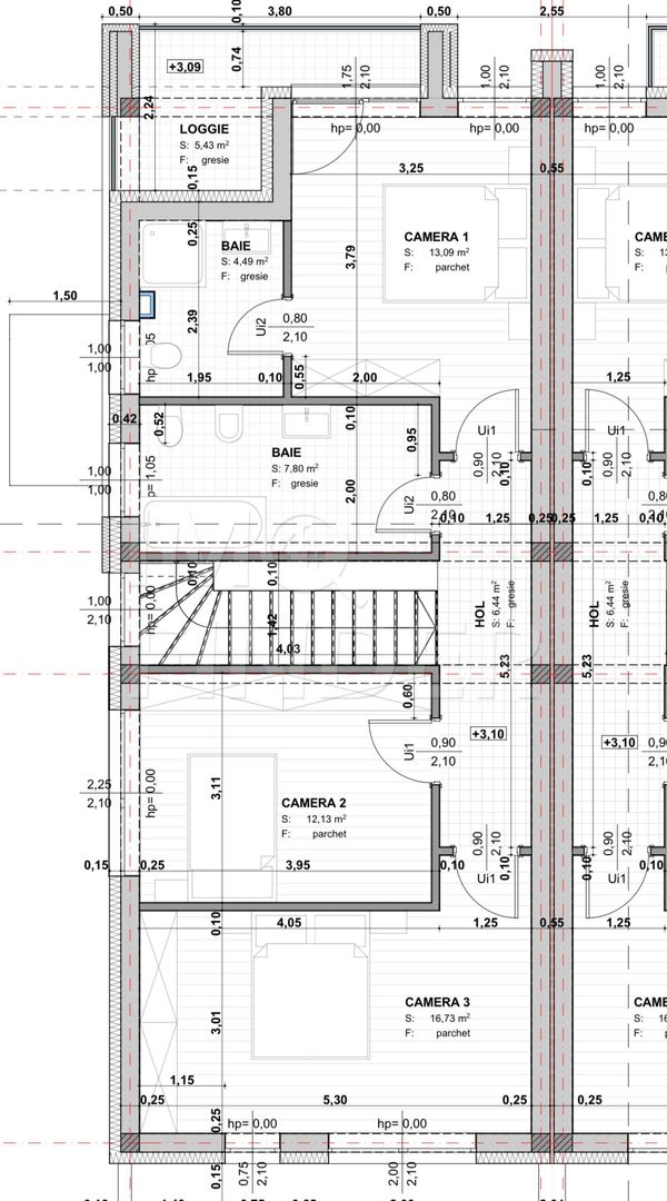 Vanzare casa tip duplex, Borhanci, 176 mp , 260 mp teren - Poză 10