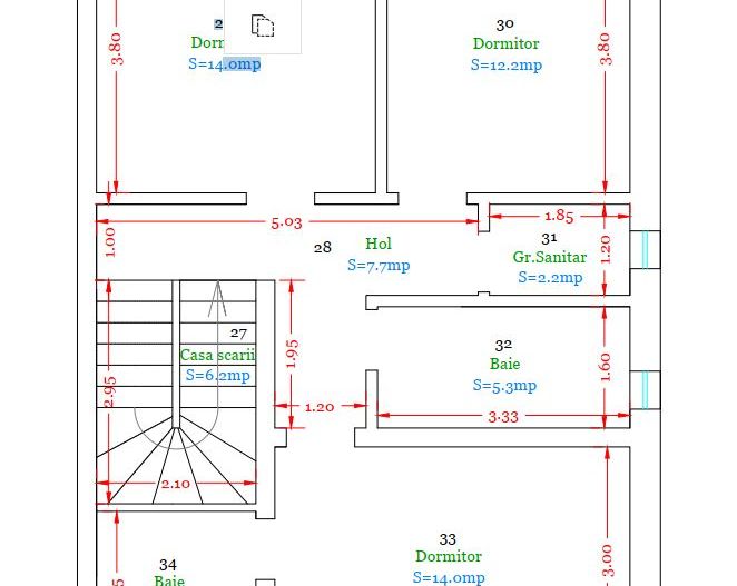 Duplex de vanzare la liziera padurii - 130 mp, 4 bai & 4 dormitoare - Poză 37