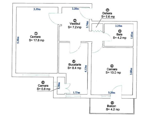Apartament modern de inchiriat 2 camere etajul 1 Valea Aurie - Poză 9