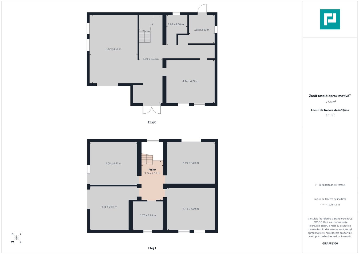 Casă la roșu cu  6 camere,  teren 500 mp în Aluniș - Poză 8