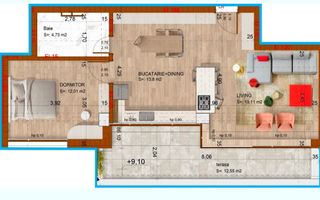 Apartament 2 Camere**TERASA**Bloc boutique***NOU// DOMENII - Poză 27