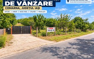 Proprietate de vânzare în comuna Comarna, județul Iași: teren intravilan și extravilan, livadă, vie și construcții existente - Poză 4