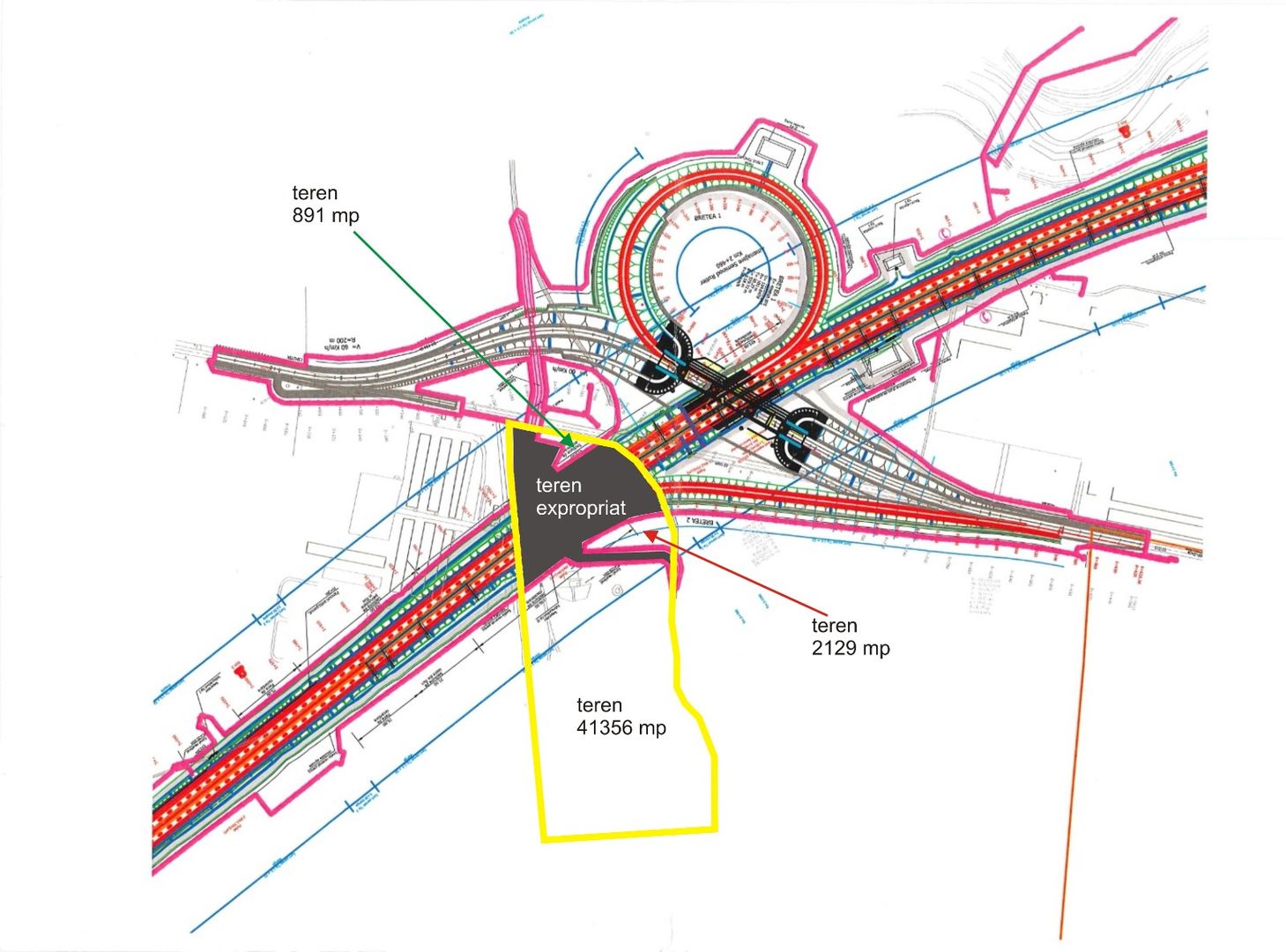 Terenuri Investitie 43485 mp Ungheni-Mures / Autostrada - Poză 1
