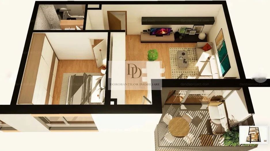 Vânzare Ap 2 camere + Parcare | SEMIFINISAT | Bloc NOU | Între Lacuri - Poză 1