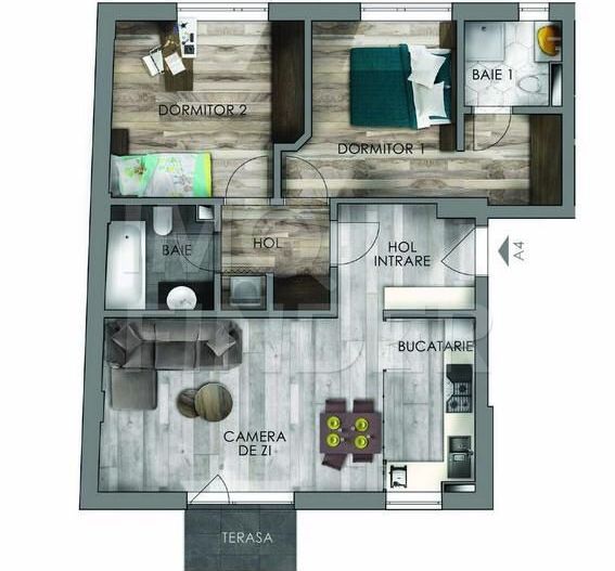 Prima Inchiriere-3 camere NOU cu Parcare Subterana Zona The OFFICE - Poză 11