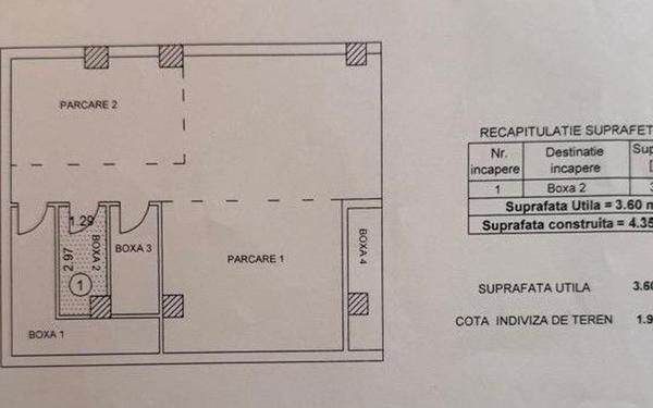 3 camere | Jiului Metrou | Parc Bazilescu | Parcare | Boxa - Schiță 20