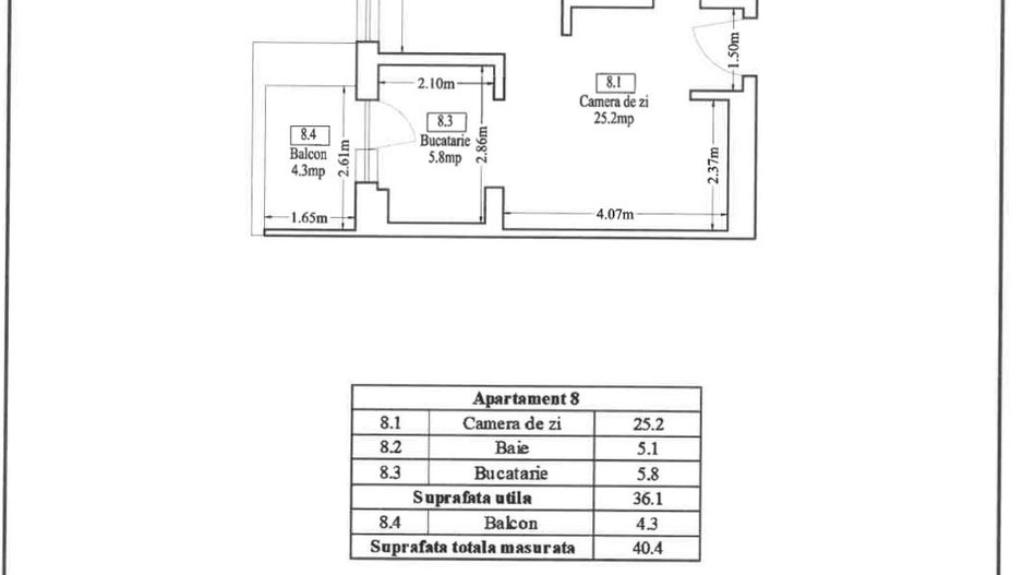 Titan | Gura Calitei | Astorium Life, Garsoniera premium, loc parcare - Schiță 16