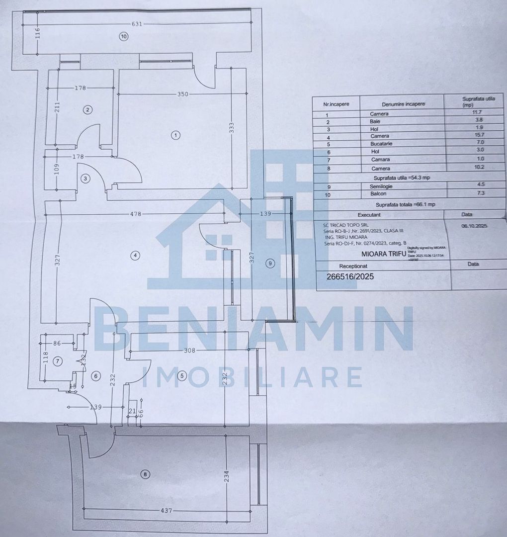 3 camere - etaj 2 - 66.1mp - teava de gaze - scoala 21 - Rotonda - Poză 8
