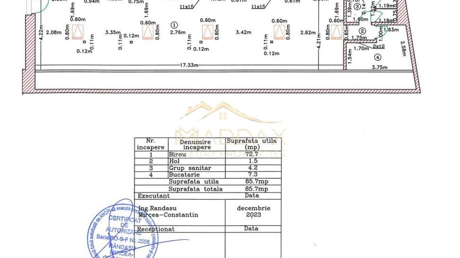 Spatiu birou de inchiriat // zona premium // 85mp // Parcul Cismigiu - Schiță 26