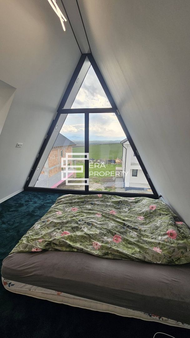 Casă nouă la cheie, tip A-frame, intabulată, în Șura Mare - Poză 6