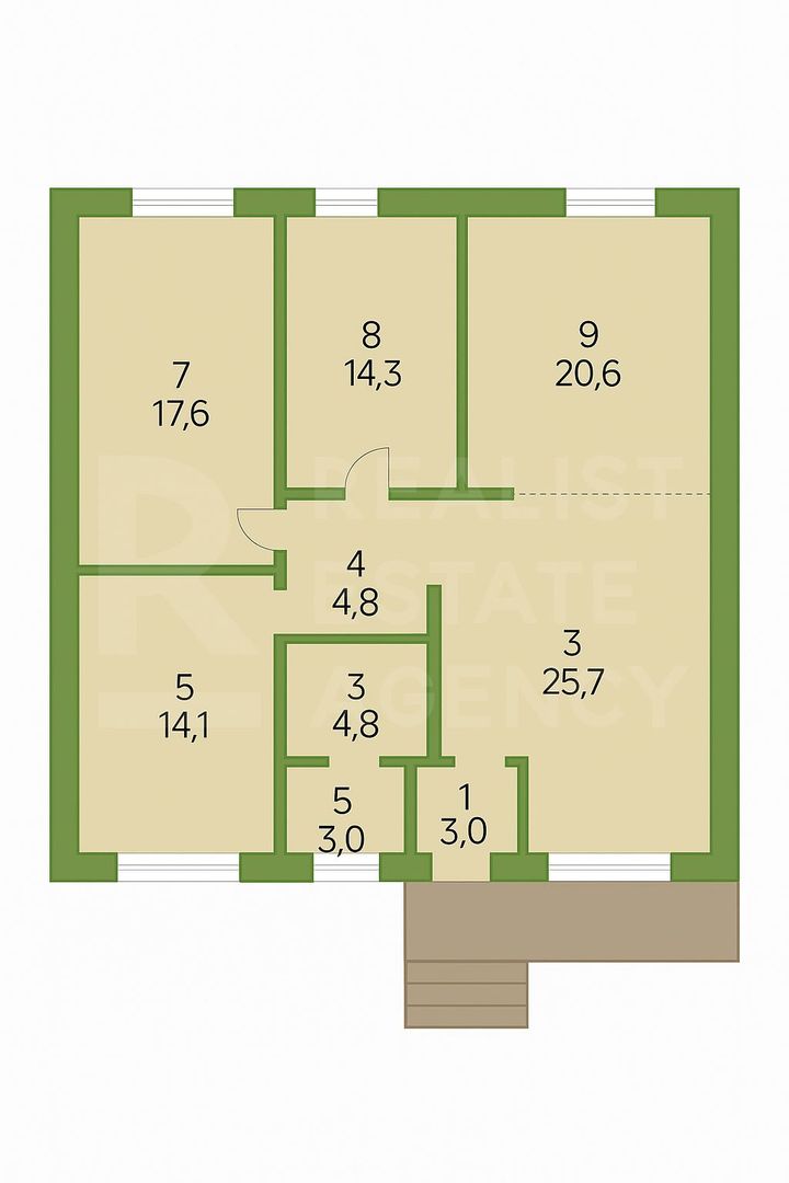 Vânzare, casă, 110 mp + 3 ari, strada Frasinilor, Ialoveni - Poză 3