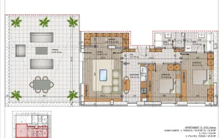 Apartament 3 camere decomandate cu Terasa Comision 0 - Schiță 14