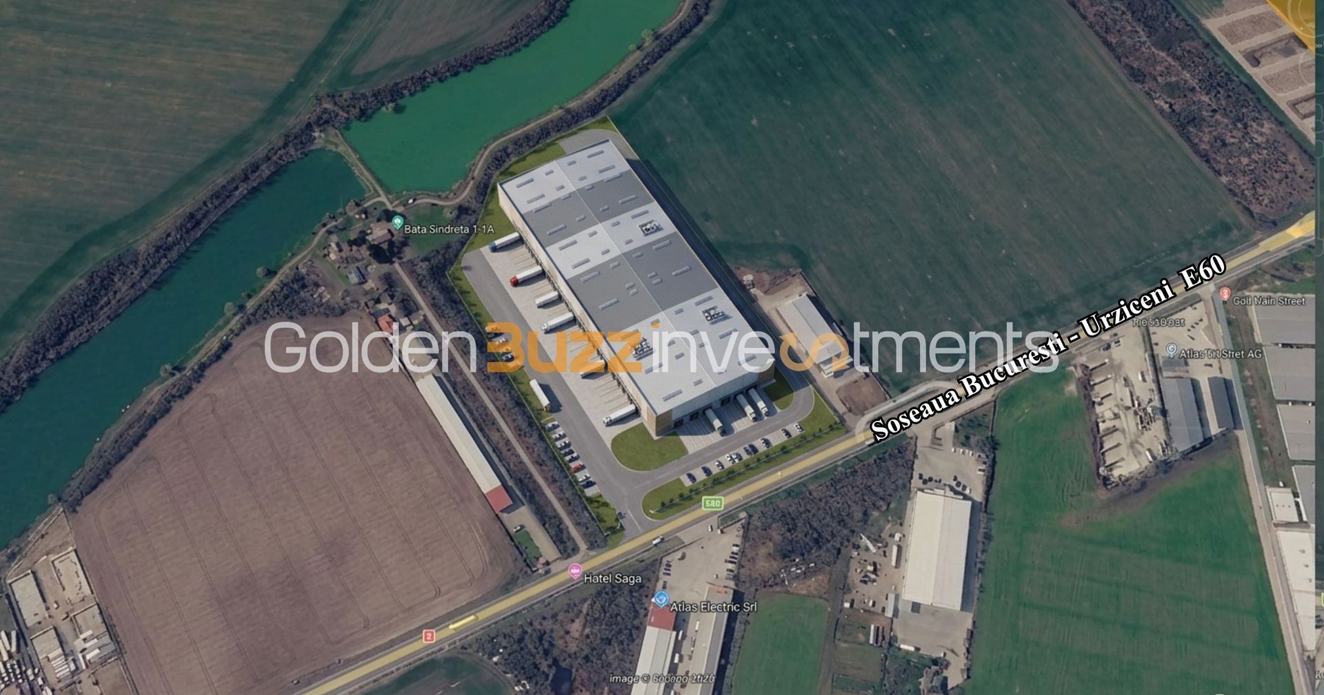 20.000 mp la DN2 Afumați – teren pentru depozit / hală /parc logistic - Poză 2