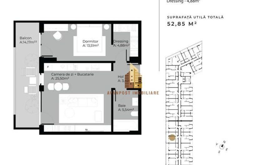 | Apartament cu 2 camere | Etaj intermediar | Cartierul Gheorgheni | - Poză 1