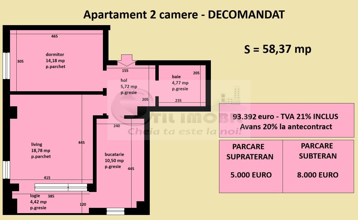 Apartament decomandat Cug Valea Adanca, bloc nou, cartier rezidential - Poză 2