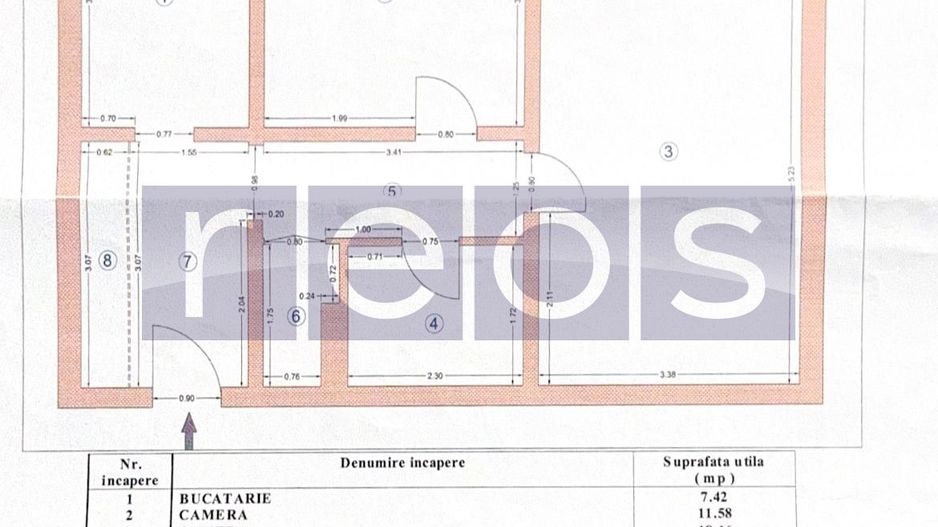 VANZARE APARTAMENT 2 CAMERE OZANA RENOVAT DECOMANDAT BLOC 1980 - Poză 9