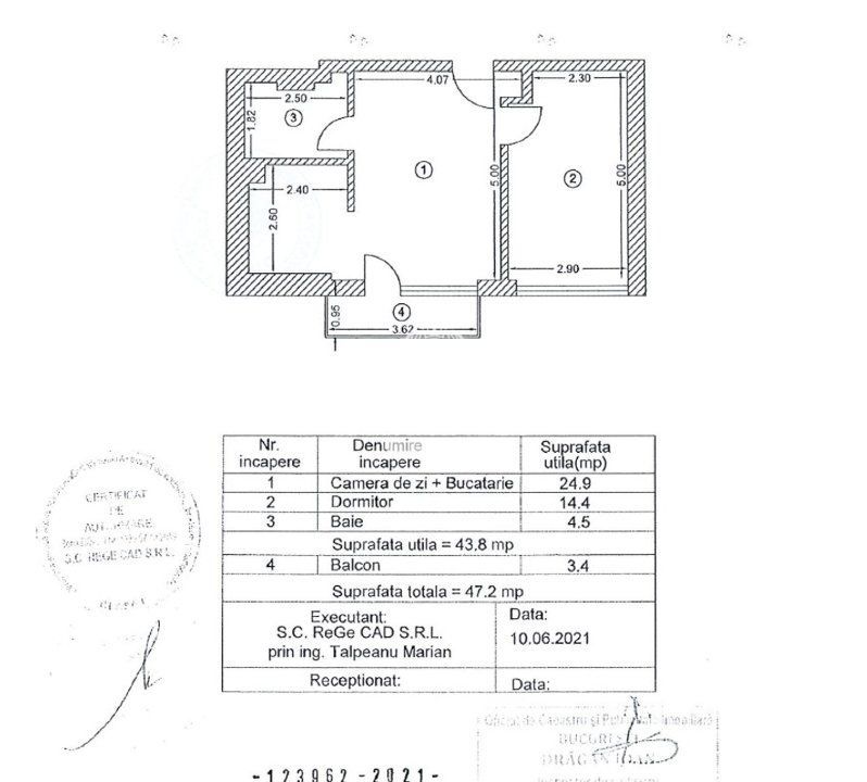 Apartament 2 camere I etaj 10/10 I vedere lac I Sisesti I Northside Park - Poză 6