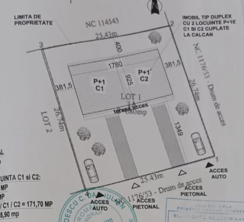 Duplex P+1+M, 251 mp utili, teren 340 mp – Domnești - Schiță 19