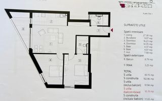 DE VANZARE | APARTAMENT 3 CAMERE | ZONA EMINESCU - Poză 2