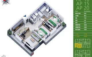 Apartament deosebit cu 3 camere, bloc nou 2025 – Zona Pallady, - Poză 22