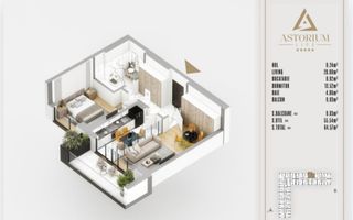 AP. 2CAM. DECOMANDAT IN PROIECTUL ASTORIUM LIFE / BLOC FINALIZAT! - Poză 2