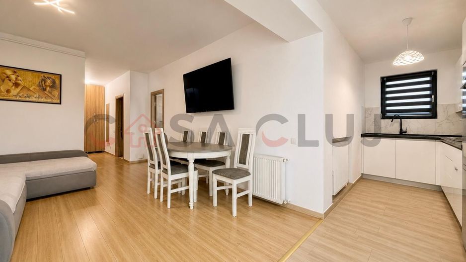 3 camere la cheie, bloc nou, 2 parcări subterane, terasă cu piscină - Poză 9