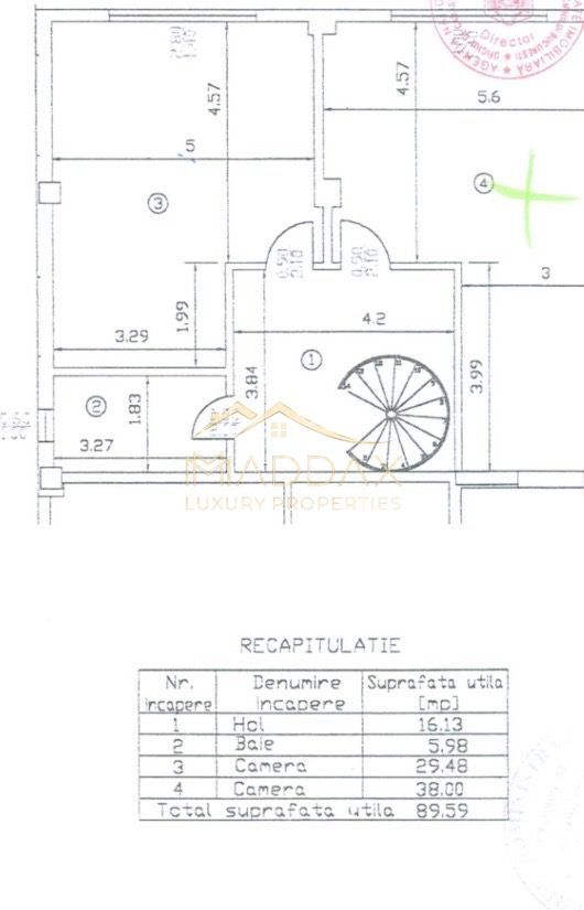 Penthouse LUX***5 camere***vedere panoramica catre lac////zona Nord - Schiță 28