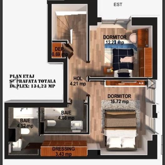 De Vanzare Apartament 3 Camere- Duplex - Drumul Taberei - Poză 14