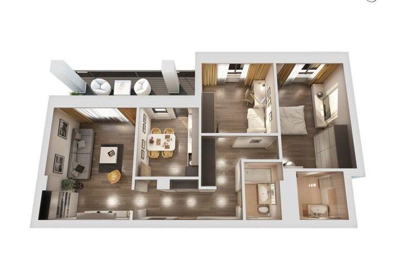 Apartament 3 camere nou in imobil finalizat Ianga Padurea Baneasa - Poză 17