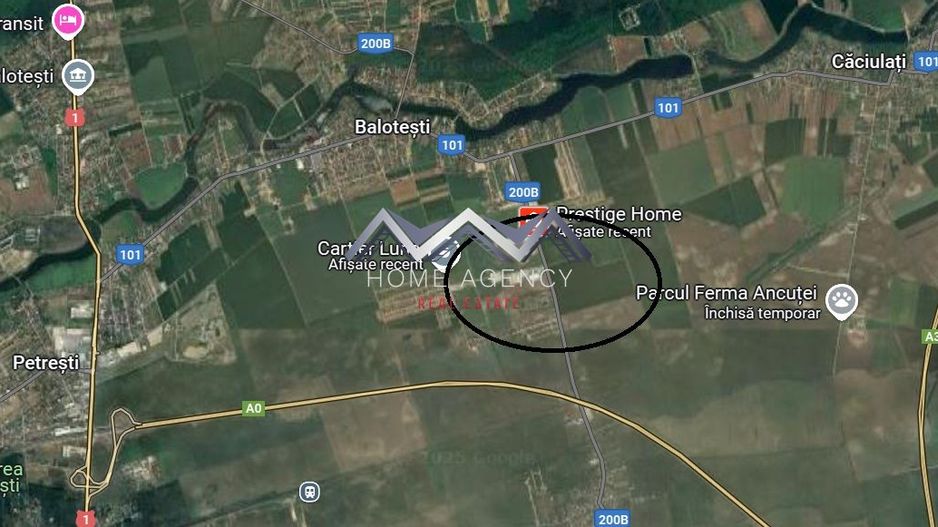 Teren 9700 mp Balotești – Ideal ansamblu rezidențial, acces rapid, utilități - Schiță 1