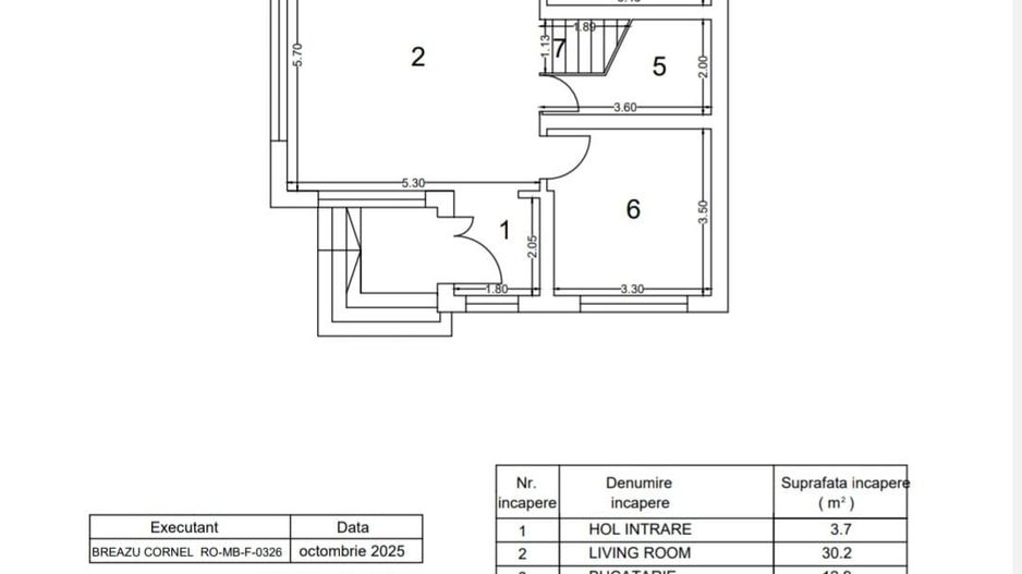 Casa complet mobilata 5 camere 3 bai curte generoasa - Schiță 36