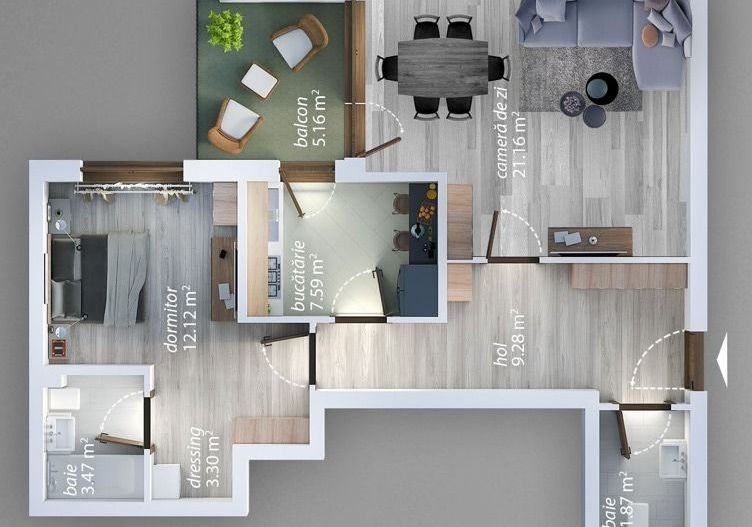 2camdec-premium,sec4,str.A.Persu, Lidl-Kaufland-parc T. Arghezi - Poză 2