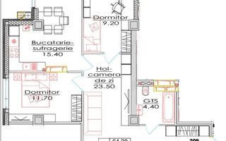 Vânzare, apartament, 2 camere, str. Ialoveni, Telecentru. - Poză 3