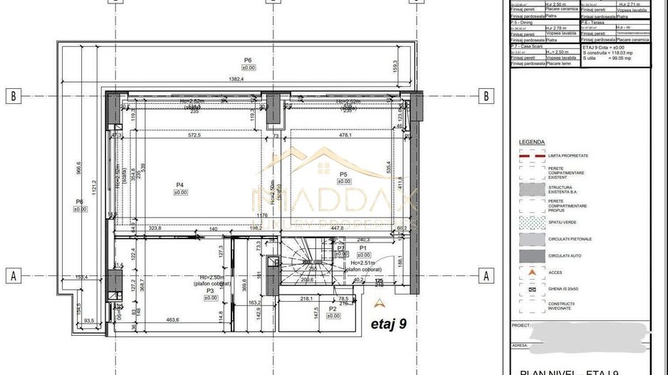 Penthouse Triplex Exclusivist *285mp* // Rooftop *93mp* // 2 Parking / Herastrau - Schiță 93