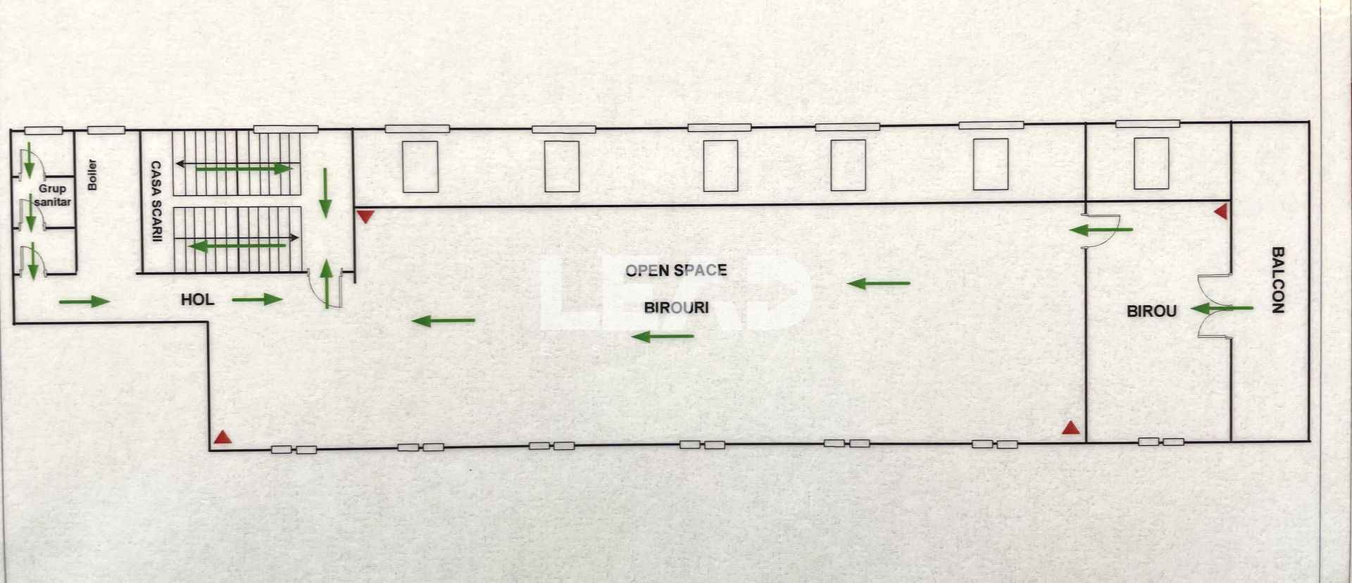 Birouri de inchiriat, open space, 187 mp utili, str Aurel Vlaicu! - Poză 2