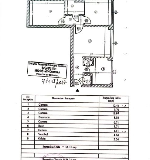 Apartament cu 3 camere, de vanzare,  58,3 mp, parter, in zona Titan - Poză 21
