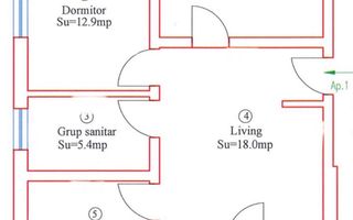 Apartament 3 camere | Remetea Mare | Disponibile Imediat | - Schiță 8