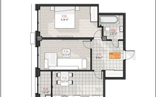 Vânzare, apartamnet 2 camere, str. Ialoveni, Centru - Poză 2